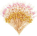 Bamboo Food Picks 150-Pack, Elegant Trio Colors