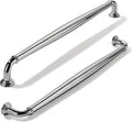 Polished Chrome 12 in Cabinet Pulls 5 Pack - Heavy Duty Solid Handles