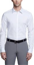 Calvin Klein Men's Dress Shirts Slim Fit Non Iron Solid - Crisp