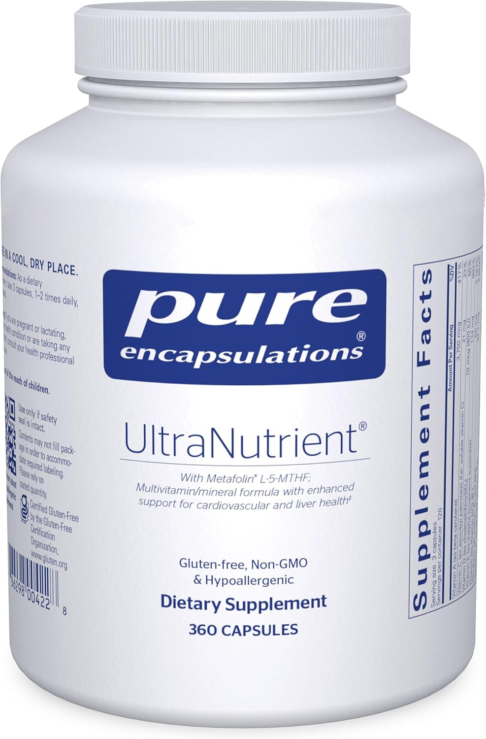Pure Encapsulations UltraNutrient Multivitamins for Heart Health