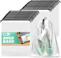 Transparent Shoe Bags for Travel 22 Pack Large Clear Shoe Organizers
