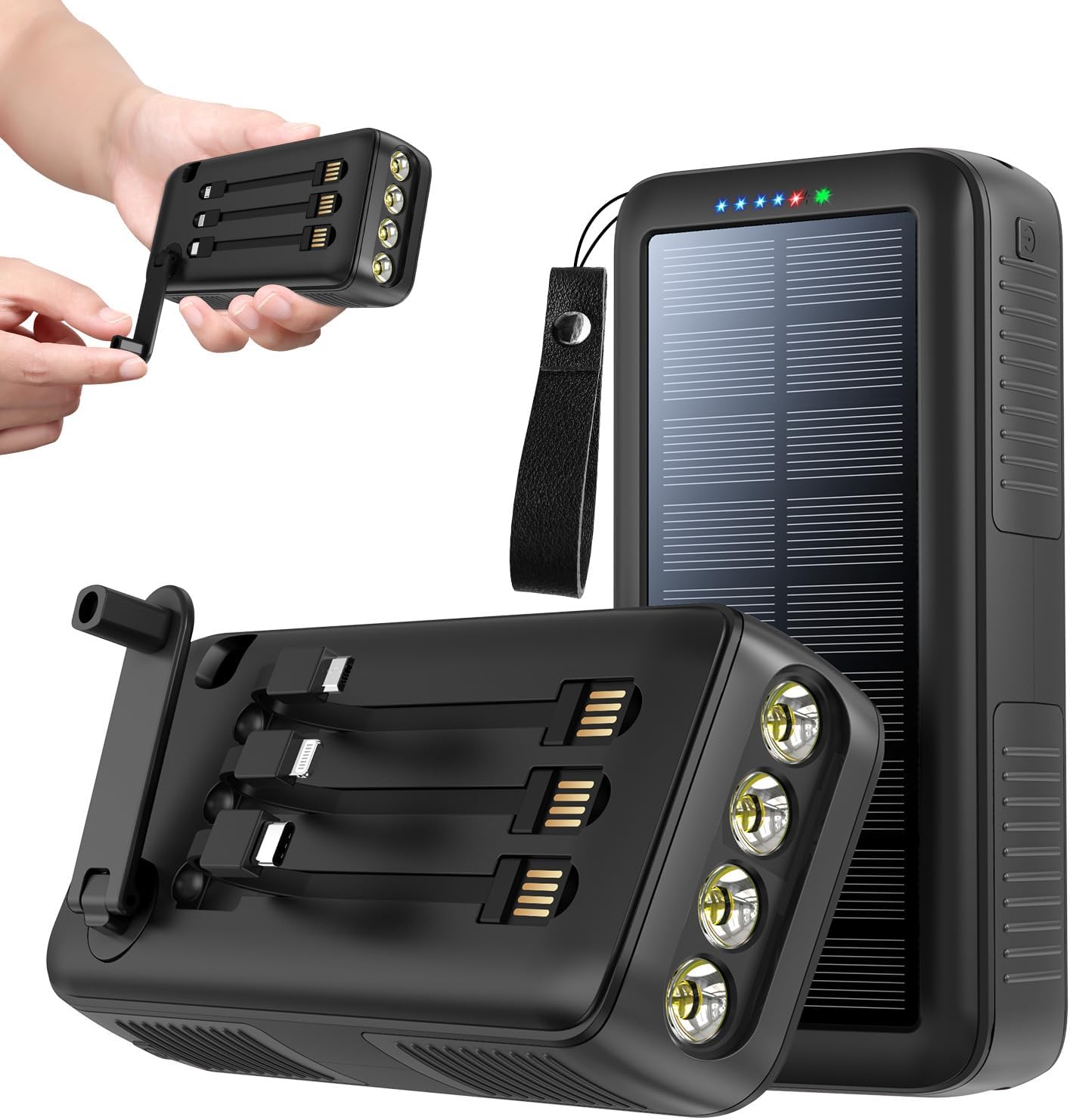 Solar Charger Power Bank 63200mAh for Outdoor Activities