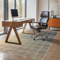 Mid Century Modern Rug for Bedroom 5x8 - Washable Low-Pile Area Rug