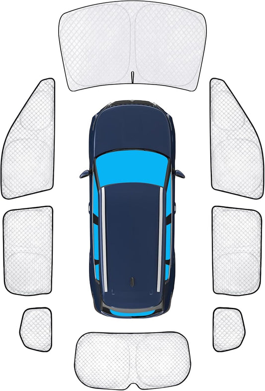 KMF 8pcs Full Window Sun Shades for Mitsubishi Outlander 2022-2025