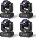 Moving Head DJ Lights 50W 4-Pack - Compact Spotlight for DJs