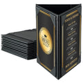 Table Tent Triangle Menu Holders 4 in x 6 in 12 Pack - 3-Side
