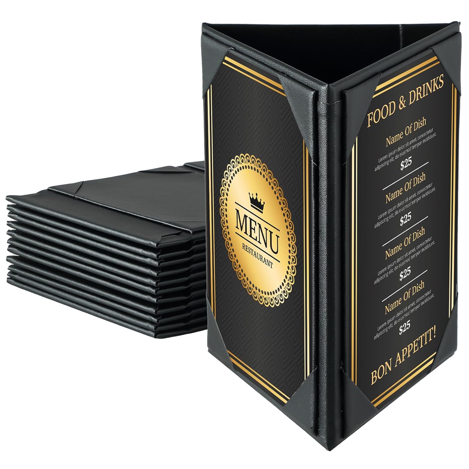 Table Tent Triangle Menu Holders for Restaurants and Events