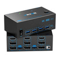 3 Monitors 2 Computers KVM Switch - 8K / 4K Multi-Display Hub