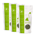 Japanese Kukicha Stem Green Tea Bags 20 Count Pack of 3 - Relaxing