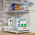Under Sink Organizer High Adjustable 2 Tier - Double Pull-Out Storage