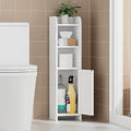 Small Bathroom Corner Storage Cabinet - Slim 31in Floor Unit