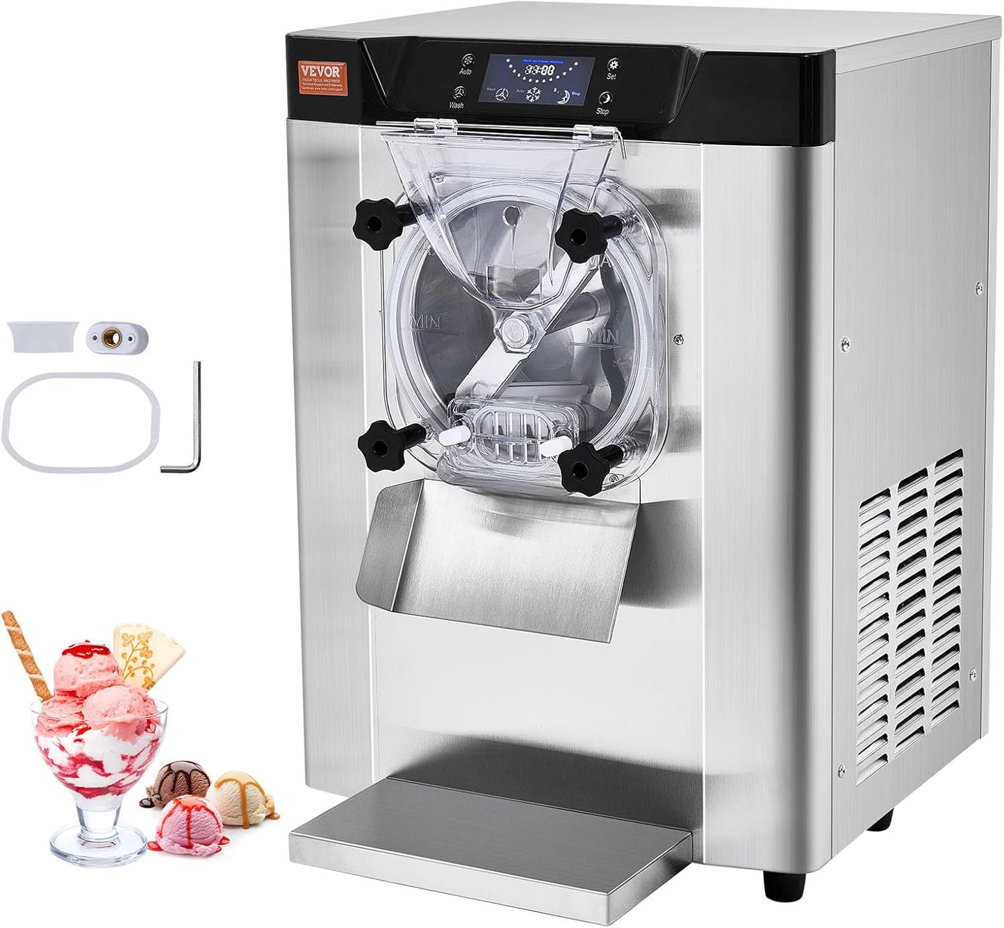 VEVOR Commercial Ice Cream Maker - 12 L/H Yield Speed