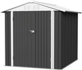 Flamaker Storage Shed 6 x 8 FT - Weather Resistant Outdoor Tool Shed