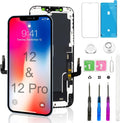 iPhone 12/12 Pro Screen Replacement Kit Full FHD LCD Display - Black