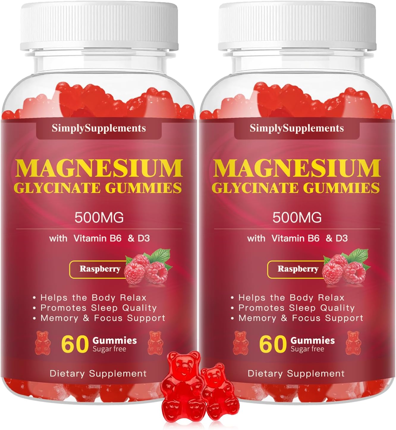 Magnesium Glycinate Gummies for Relaxation and Sleep Support