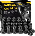 MIKKUPPA 24pcs Black Mag Lug Nuts for Toyota Tacoma 4Runner
