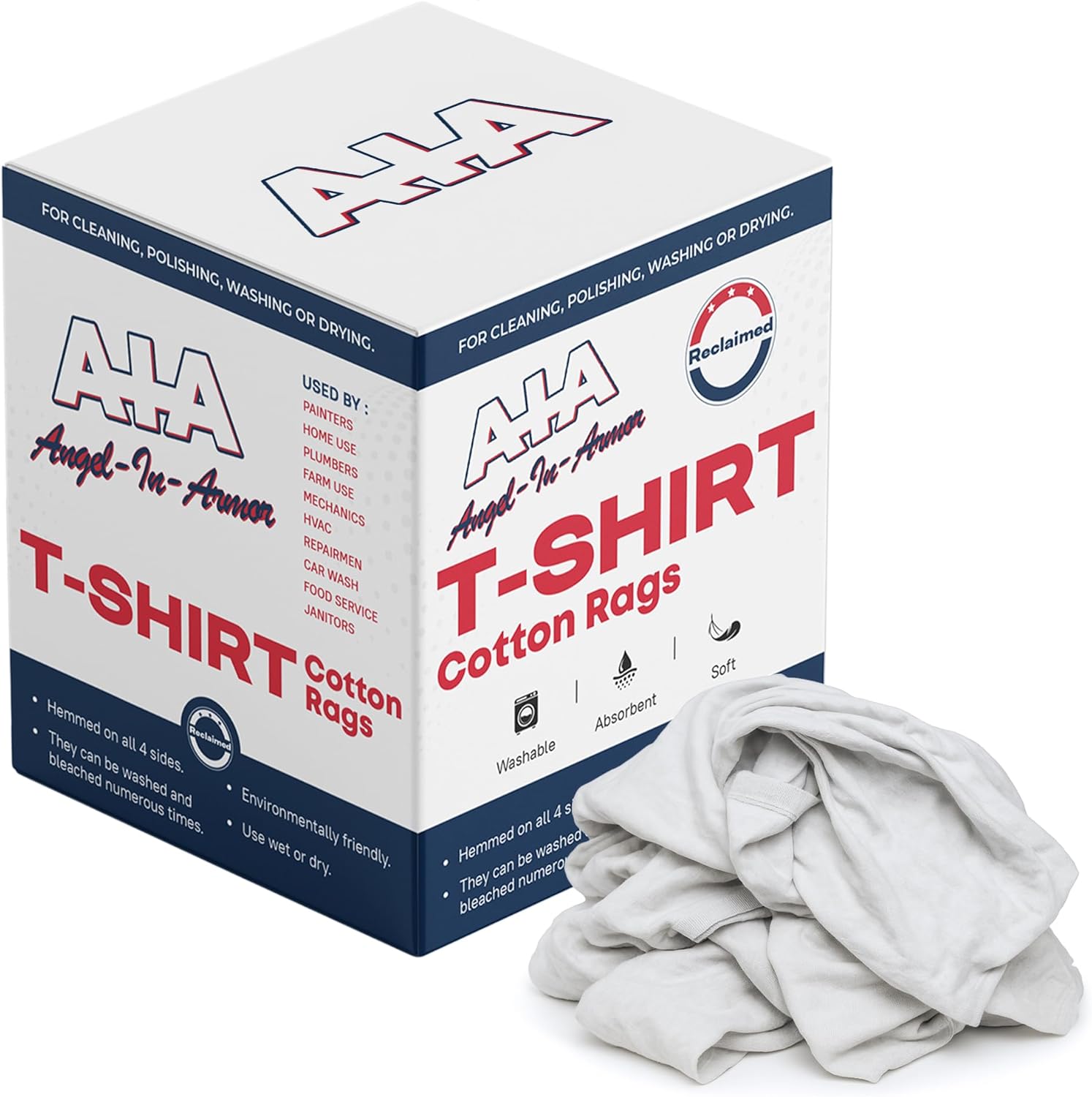 Premium Recycled Cotton T-Shirt Rags for All Cleaning Needs
