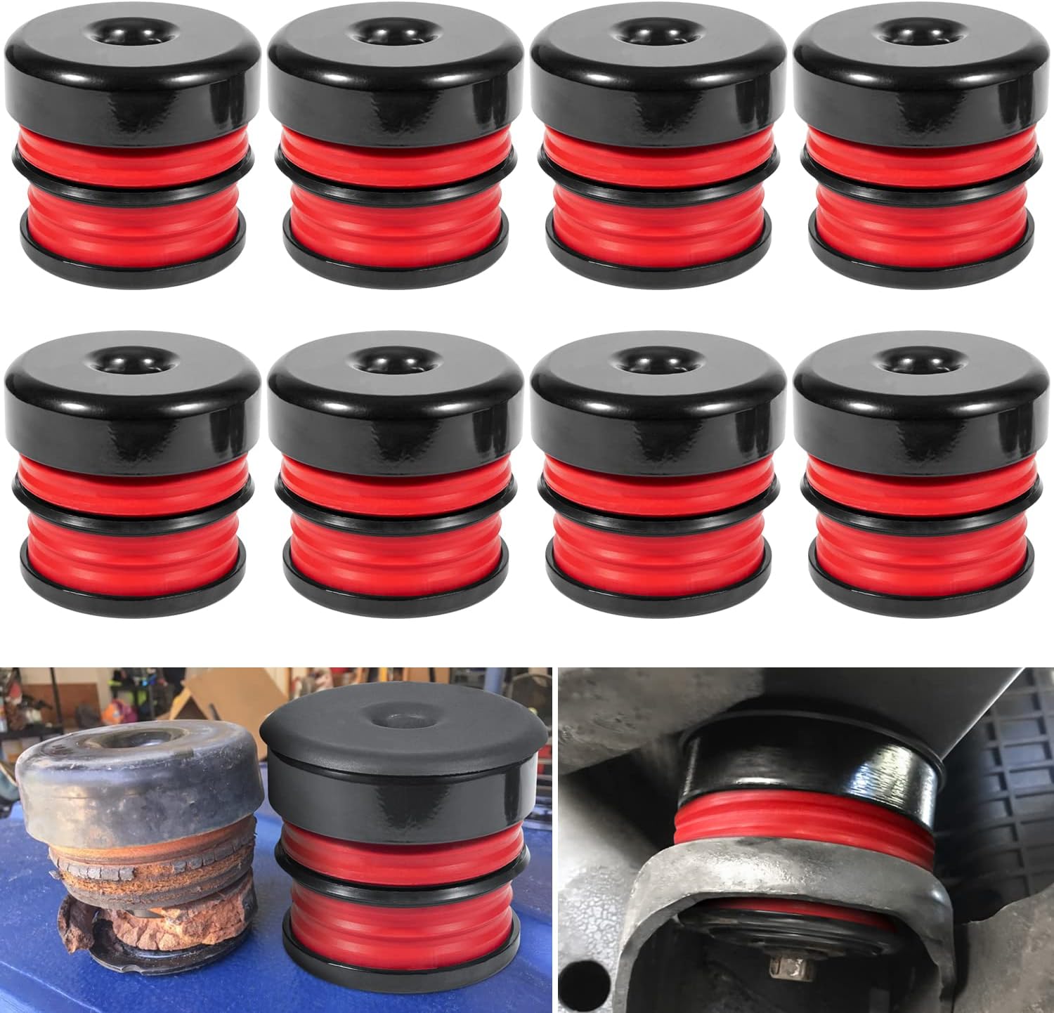 Silicone Body Mount Kit for 2008-2016 Ford F-250 F-350 Crew Cab
