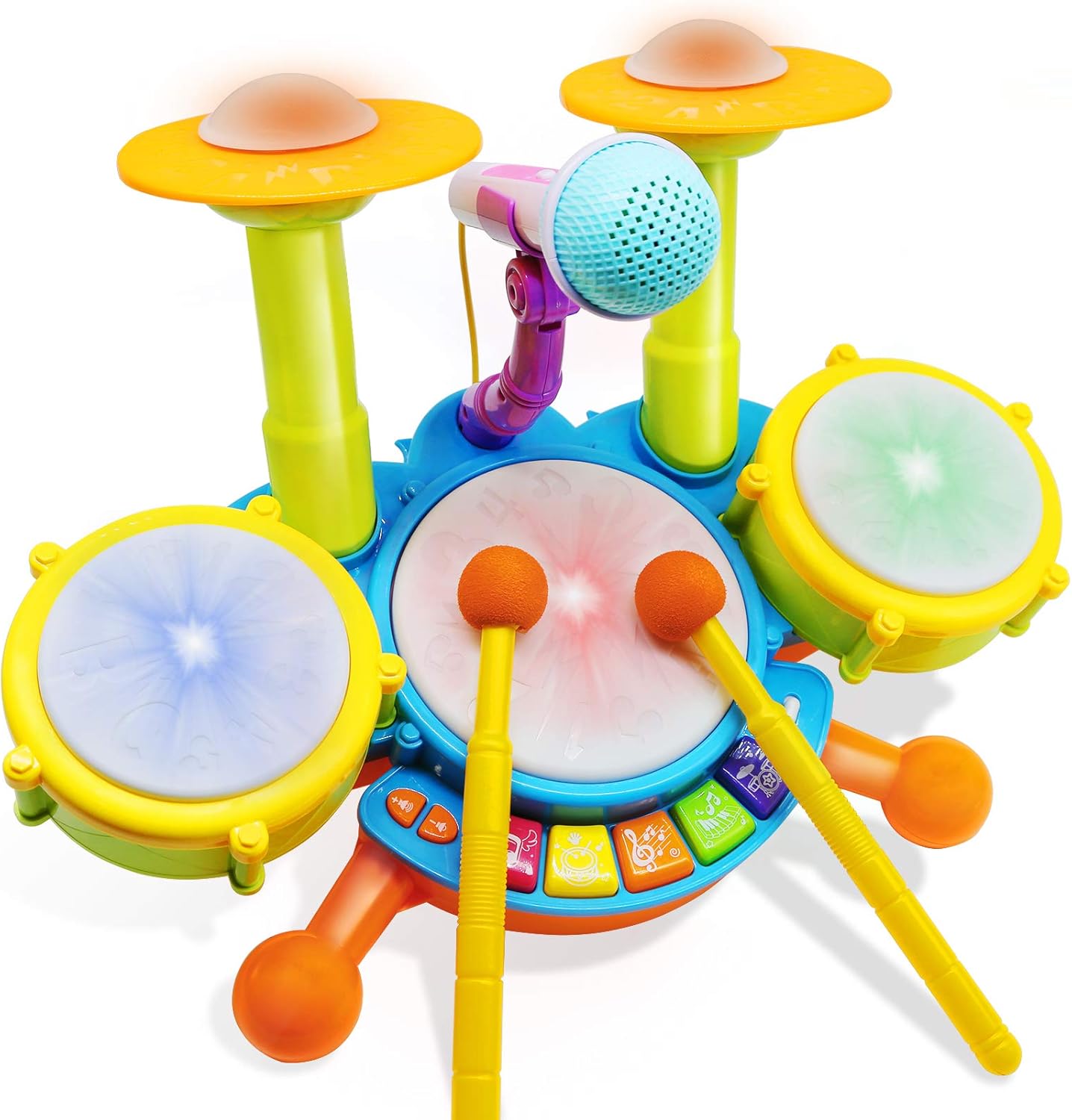 Colorful Drum Set for Toddlers - Perfect Musical Gift for Kids
