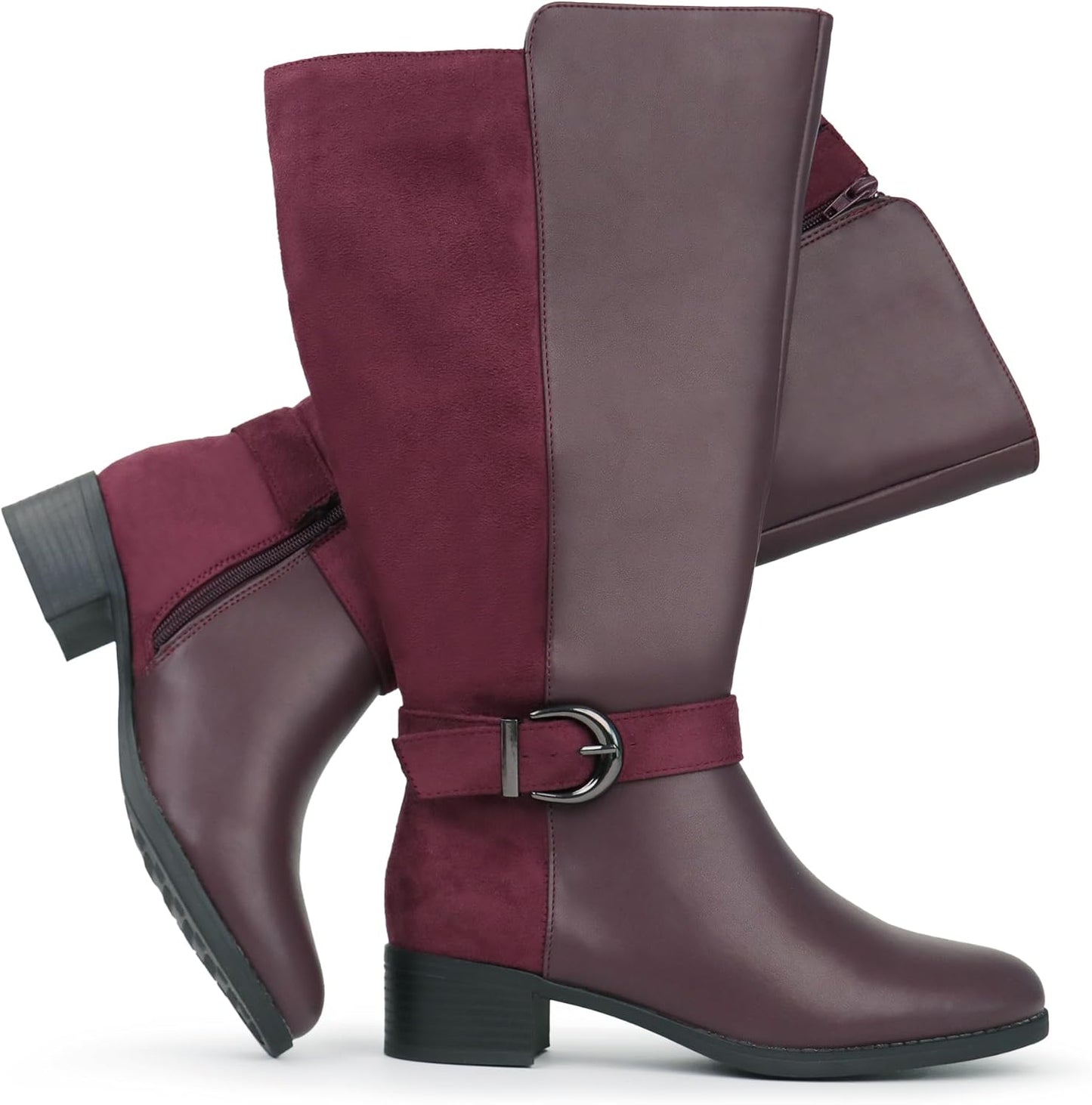 Hawkwell Women's Extra Wide Calf Knee High Boots for Comfort