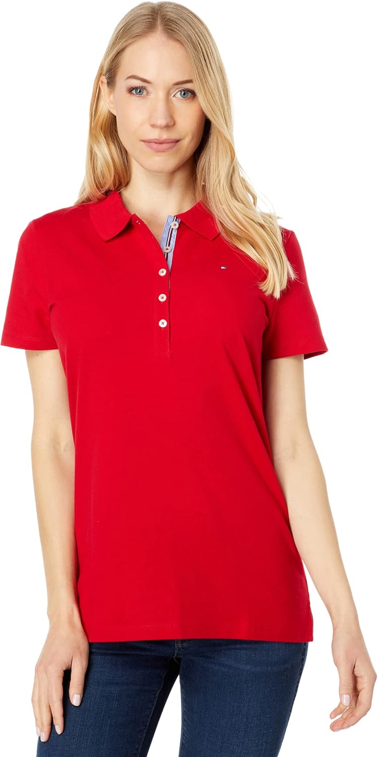 Tommy Hilfiger Solid Short Sleeve Polo for Stylish Comfort