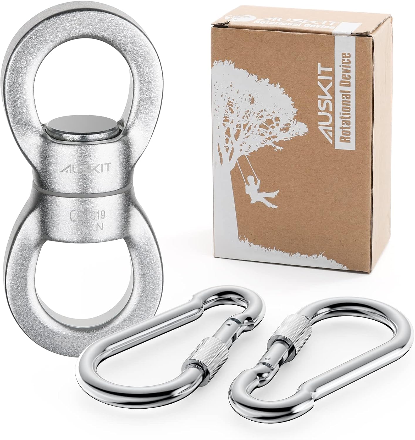 Silver Swing Swivel 35 KN Safest Rotational Device for Hanging