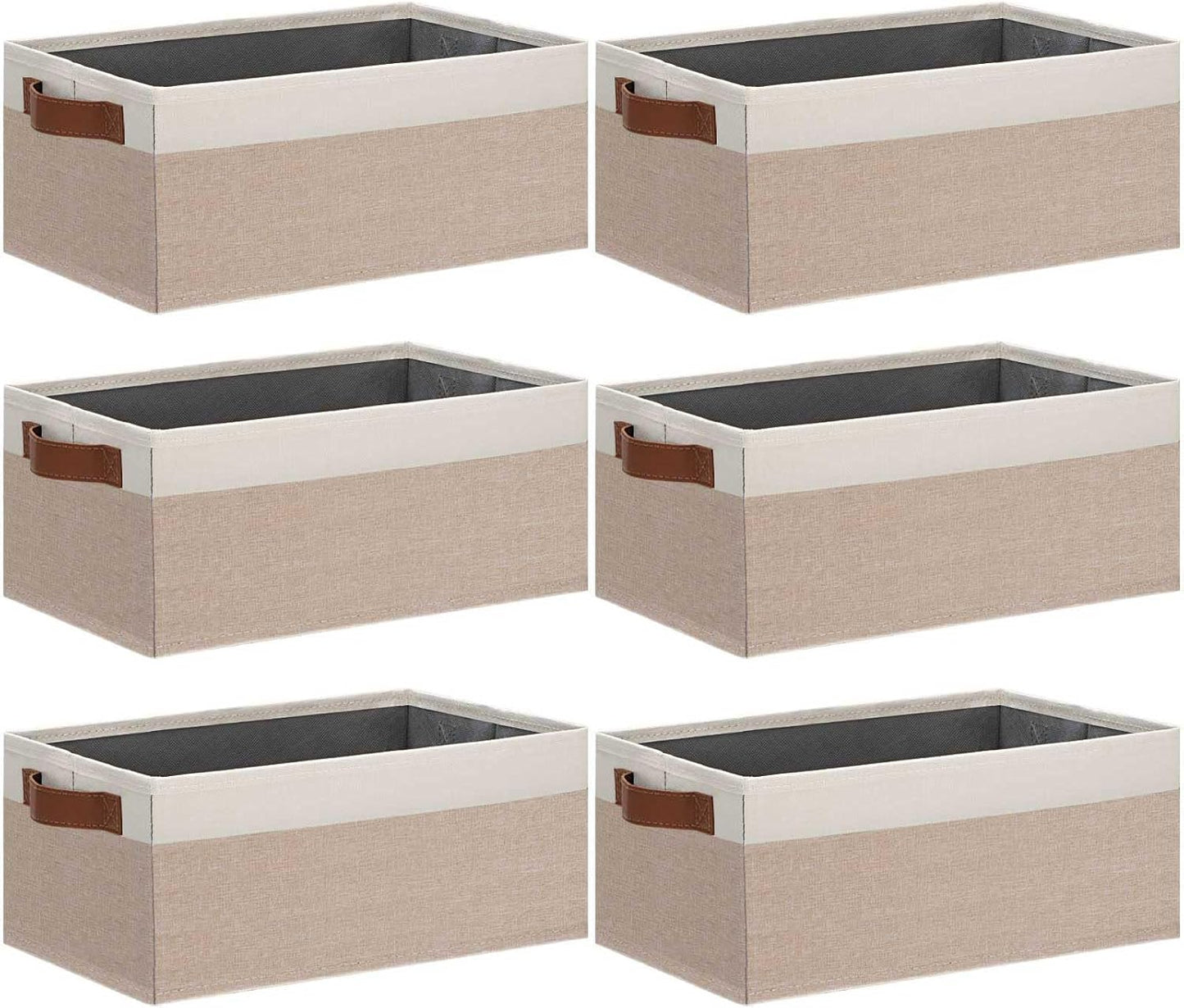 GhvyenntteS Small Fabric Storage Bins for Organizing Home