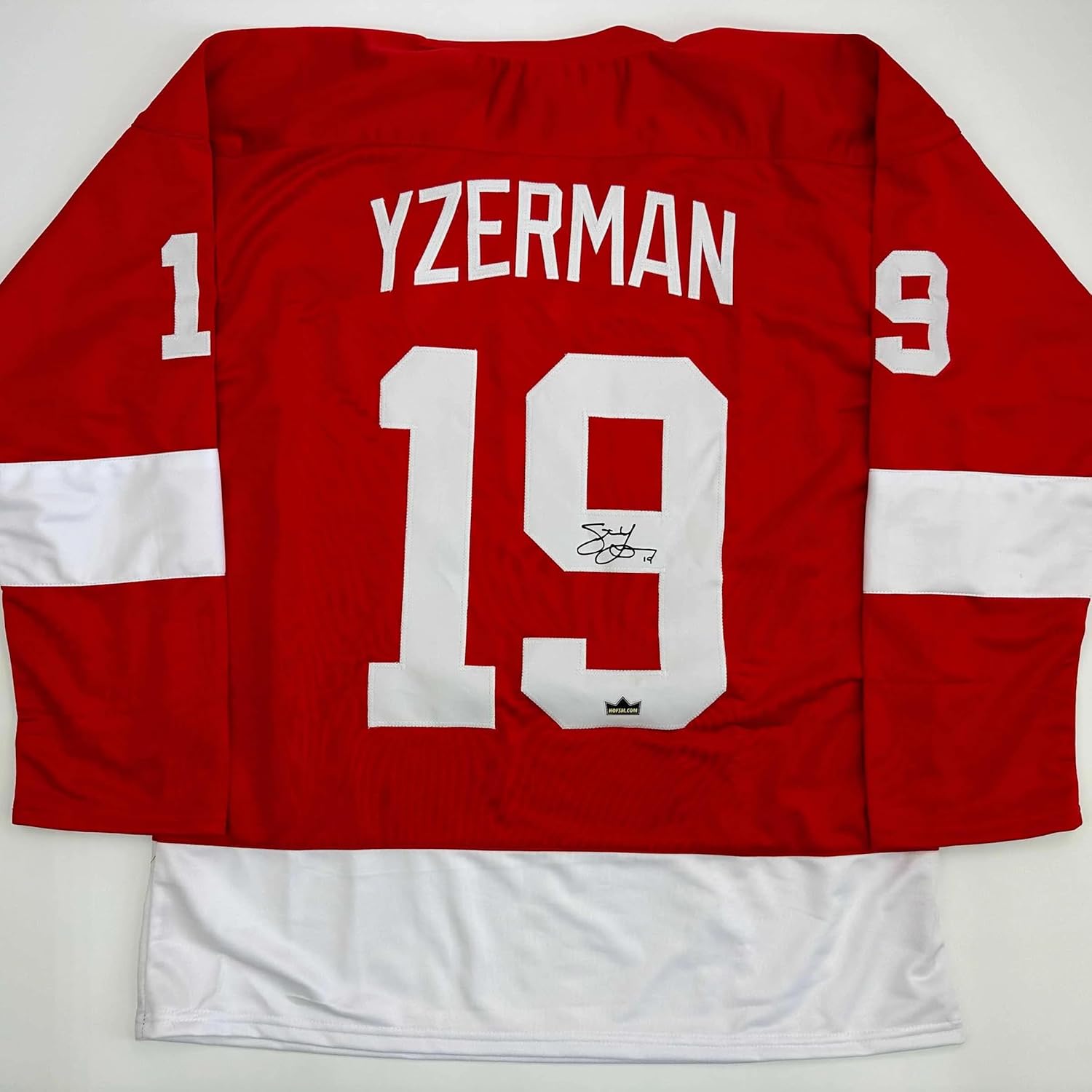 Facsimile Autographed Steve Yzerman Jersey by HOFSM.COM