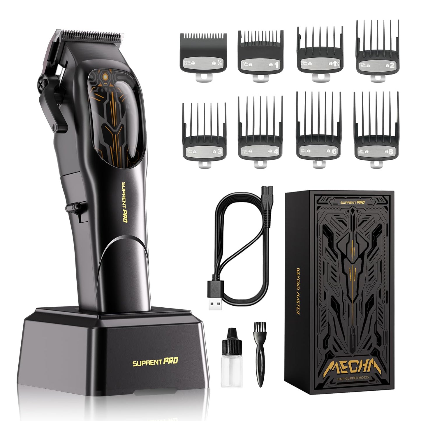 Professional Hair Clippers for Men with Brushless Motor Power