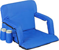 LEMY 20.5 in/25 in Adjustable Stadium Seat with Back and Arms - Padded