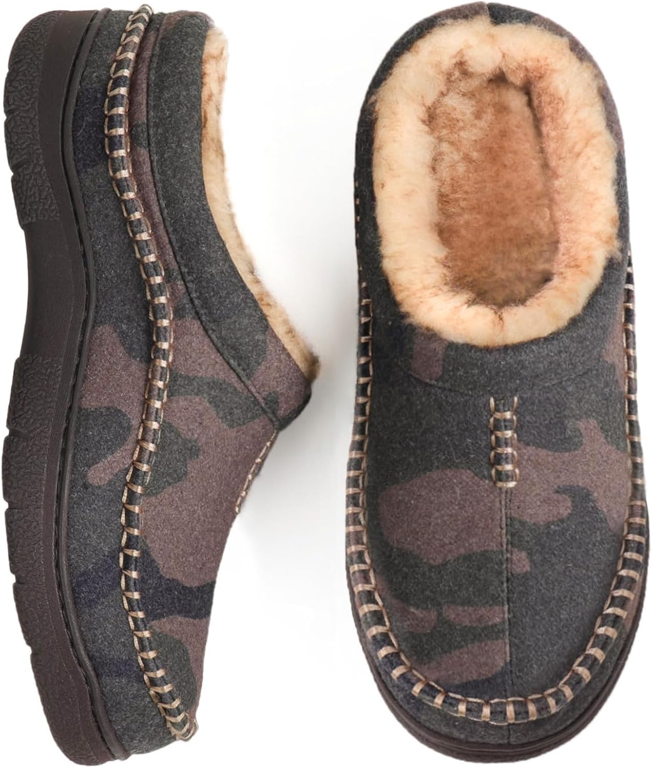 Zigzagger Men's Slip On Moccasin Slippers for All Seasons