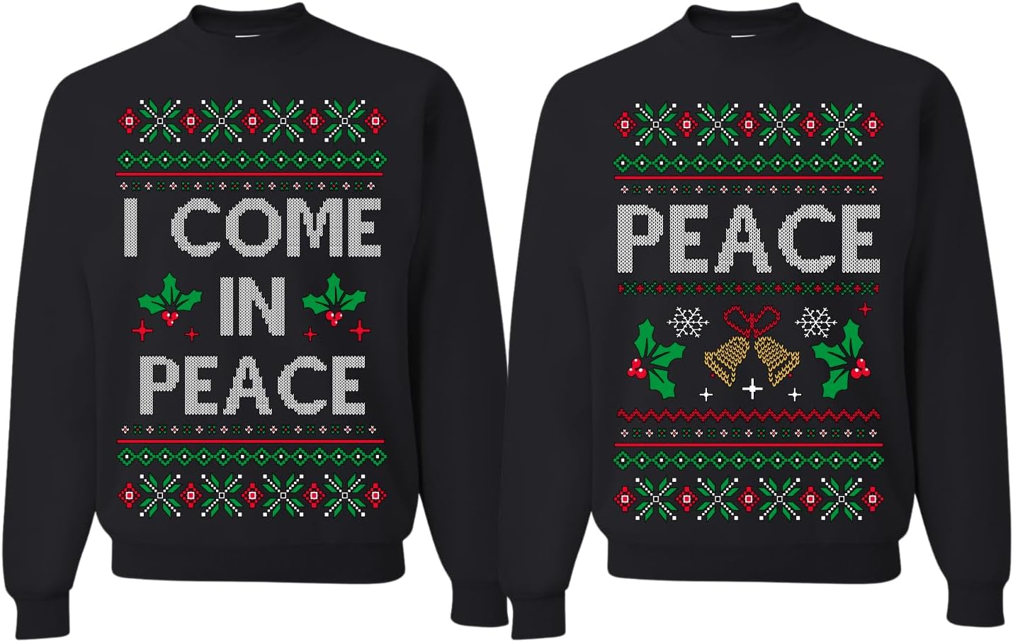 Funny Matching His and Hers Couples Sweatshirt for Christmas