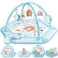 Baby Gym Play Mat 8-in-1 Tummy Time Mat & Ball Pit - Soft Activity Gym