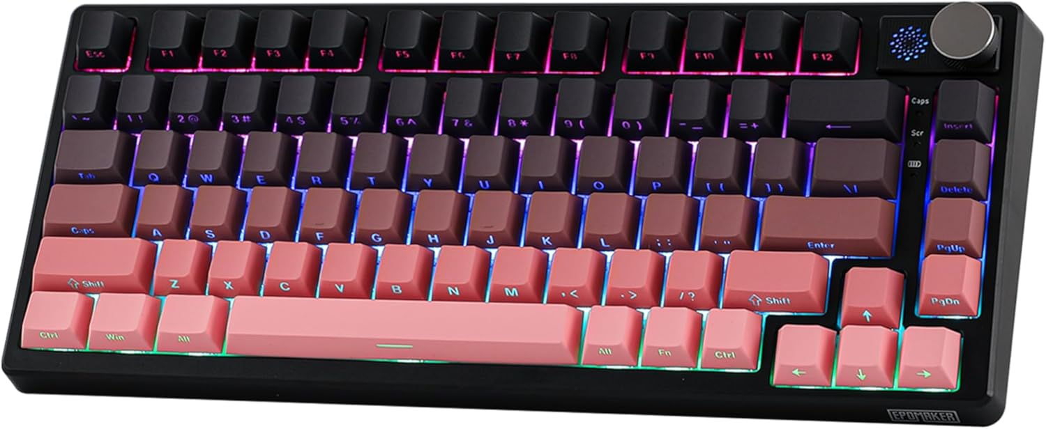 EPOMAKER HE75: Wireless Gaming Keyboard with Metal Knob & Long-Lasting Battery