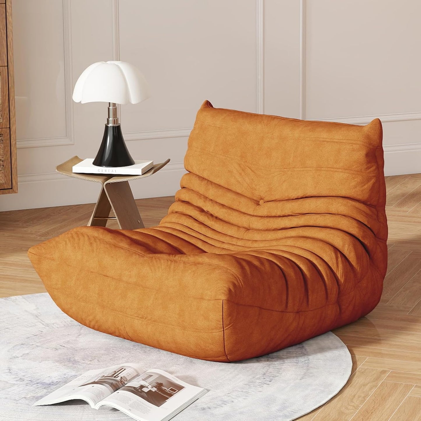 Bean Bag Chair for Adults - Soft Waterproof Fabric Comfort