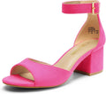 DREAM PAIRS Womens Heeled Sandals Chunky Heels Open Toe - Comfortable