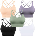 Evcute Cross Back Sports Bras for Yoga and Fitness Enthusiasts