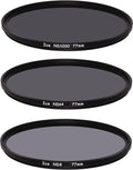 ICE 77mm Slim ND Filter Set ND1000 ND64 ND8 - Neutral Density 10/6/3
