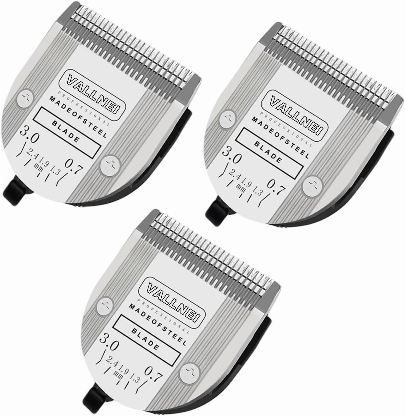 3 Pack Detachable Adjustable Pet Dog Grooming Clipper Blades