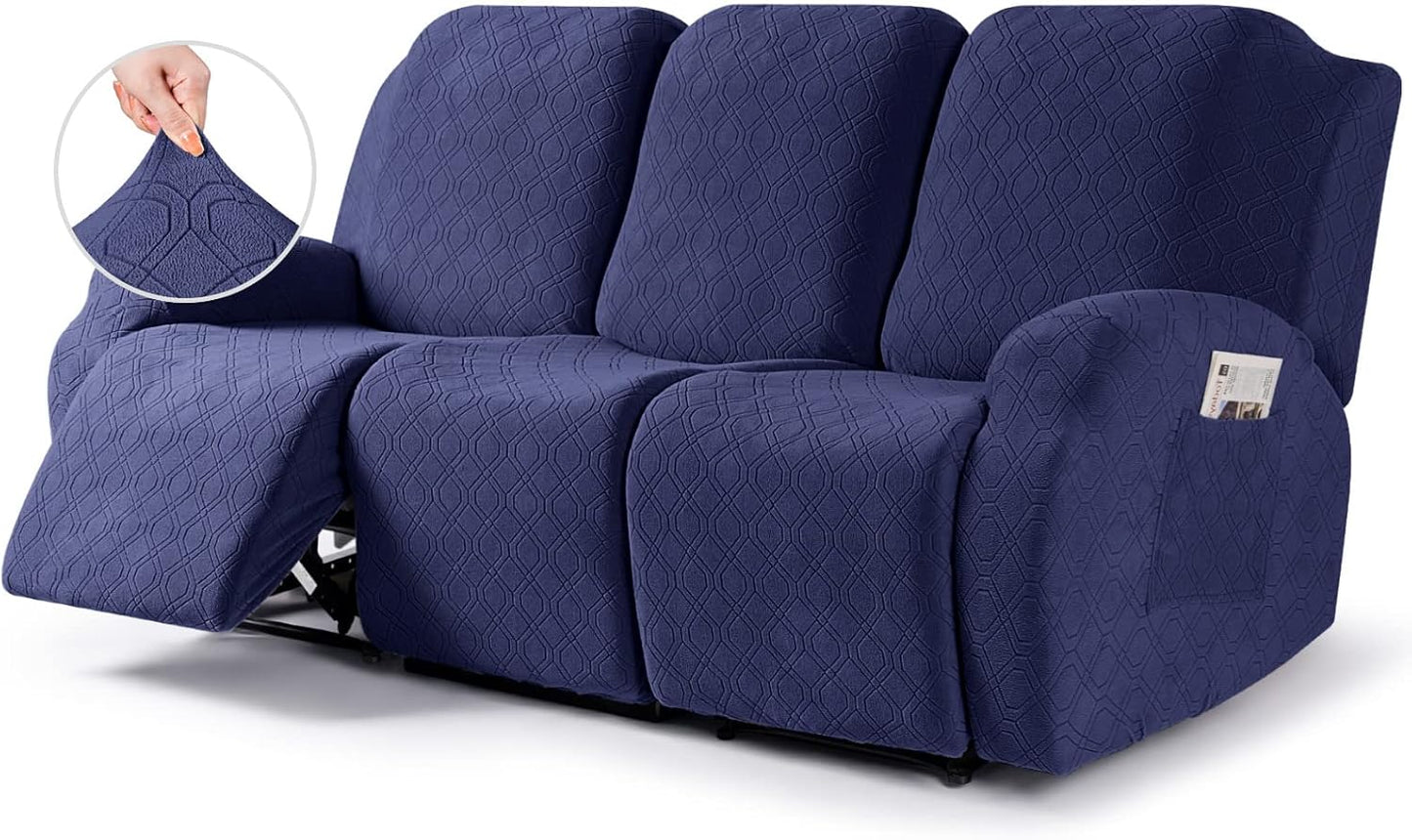VANSOFY Recliner Cover - 3-Piece Stretch Sofa Slipcovers