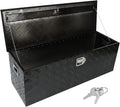 44in Black Aluminum Pickup Truck Bed Storage Tool Box with Lock