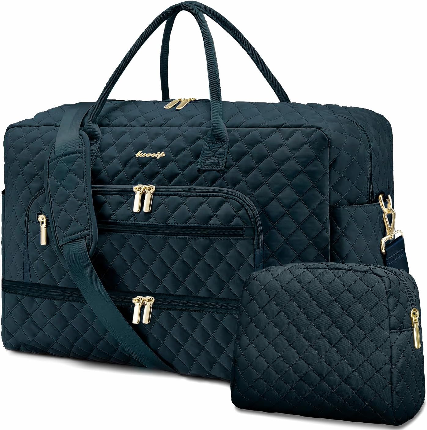 Travel Duffel Bags for Women with Shoe Compartment & Wet Pocket