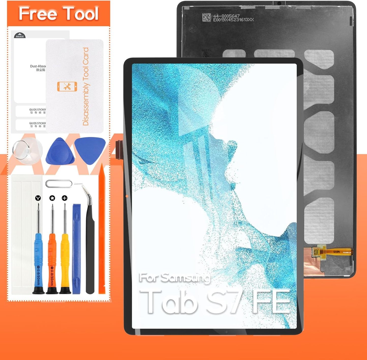 Samsung Galaxy Tab S7 FE T730 Screen Replacement with Tools