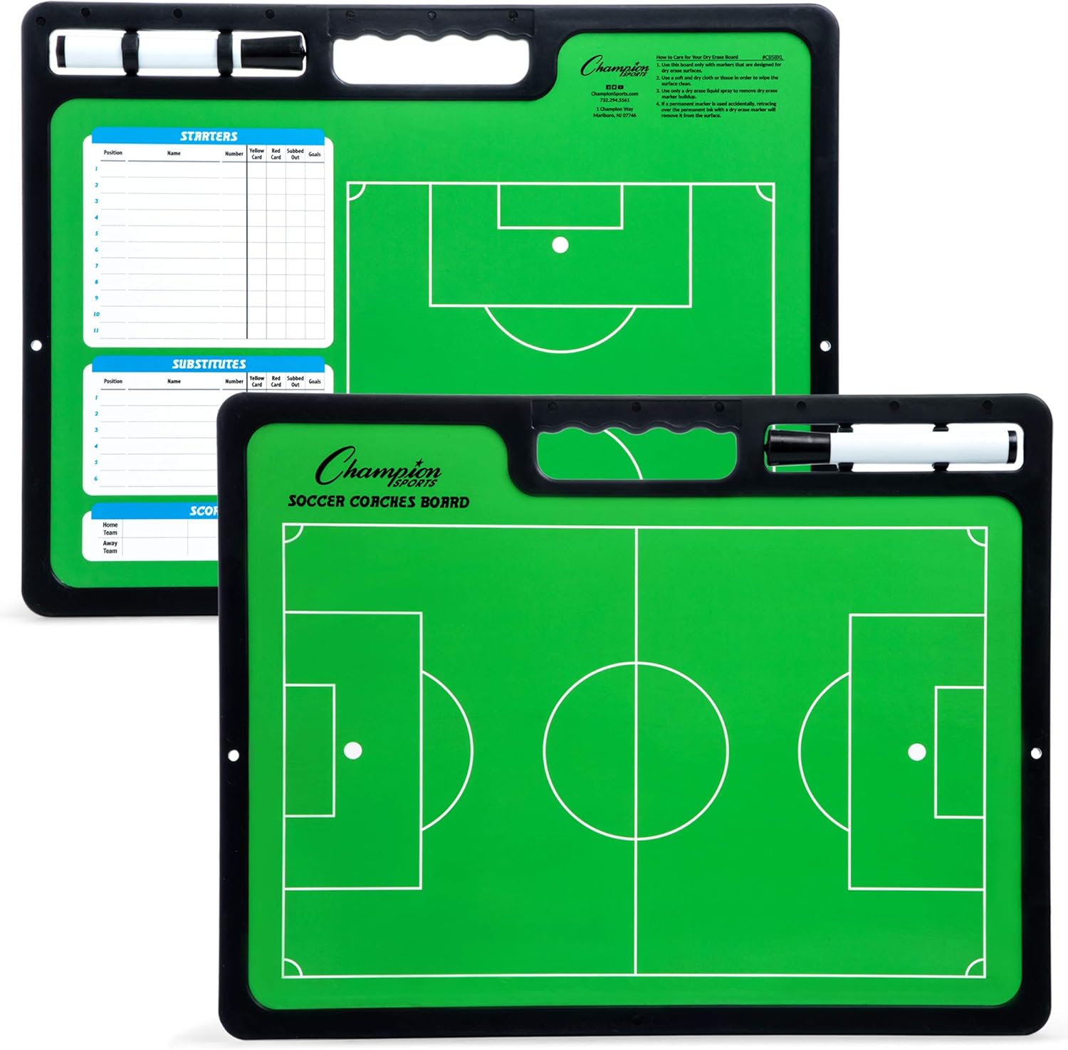 Champion Sports Large Dry Erase Board for Coaching Plays