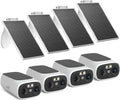 2K Wireless Solar Security Camera with Night Vision for Outdoors