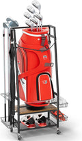 Golf Bag Organizer Rack - Neatly Store All Golf Gear!
