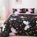 Jameswish Kids Butterfly Comforter Set - Colorful & Cozy!
