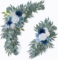 ponatia Wedding Arch Flowers Pack of 2 - Dusty Blue Welcome Sign Decor