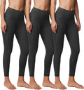 Showitty 3 Pack Yoga Pants with Pockets - Tummy Control Leggings