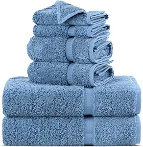 Premium Turkish Cotton Super Soft Towels Set - 6 Pieces